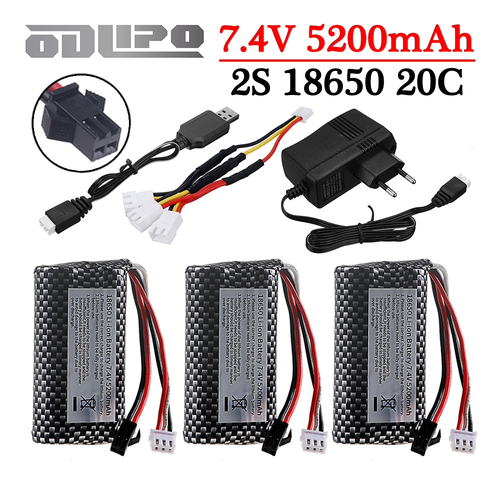 Drone Charger - 18650 7.4V 5200mAh Li-ion battery with
