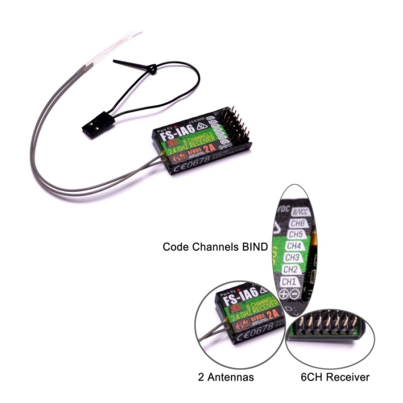 Flysky FS-IA6 Receiver 6CH Dua - Drone Antenna のレビューと価格