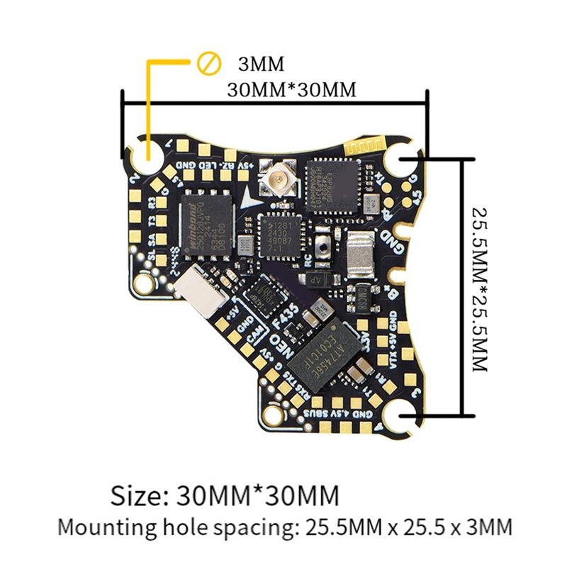 FBIL-F435 NEO 1S AIO Flight Co - Drone Flight Controller のレビューと価格