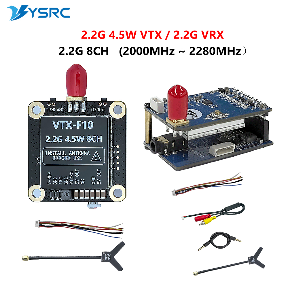 2.0-2.2G 4.5W VTX 8CH FPV Vide - Drone Transmitter のレビューと価格
