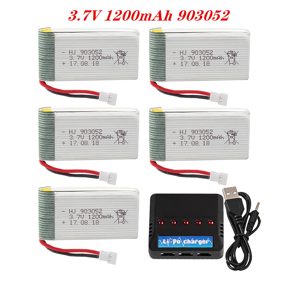 3.7V 1200mah 903052 Lipo Batte - Drone Charger のレビューと価格