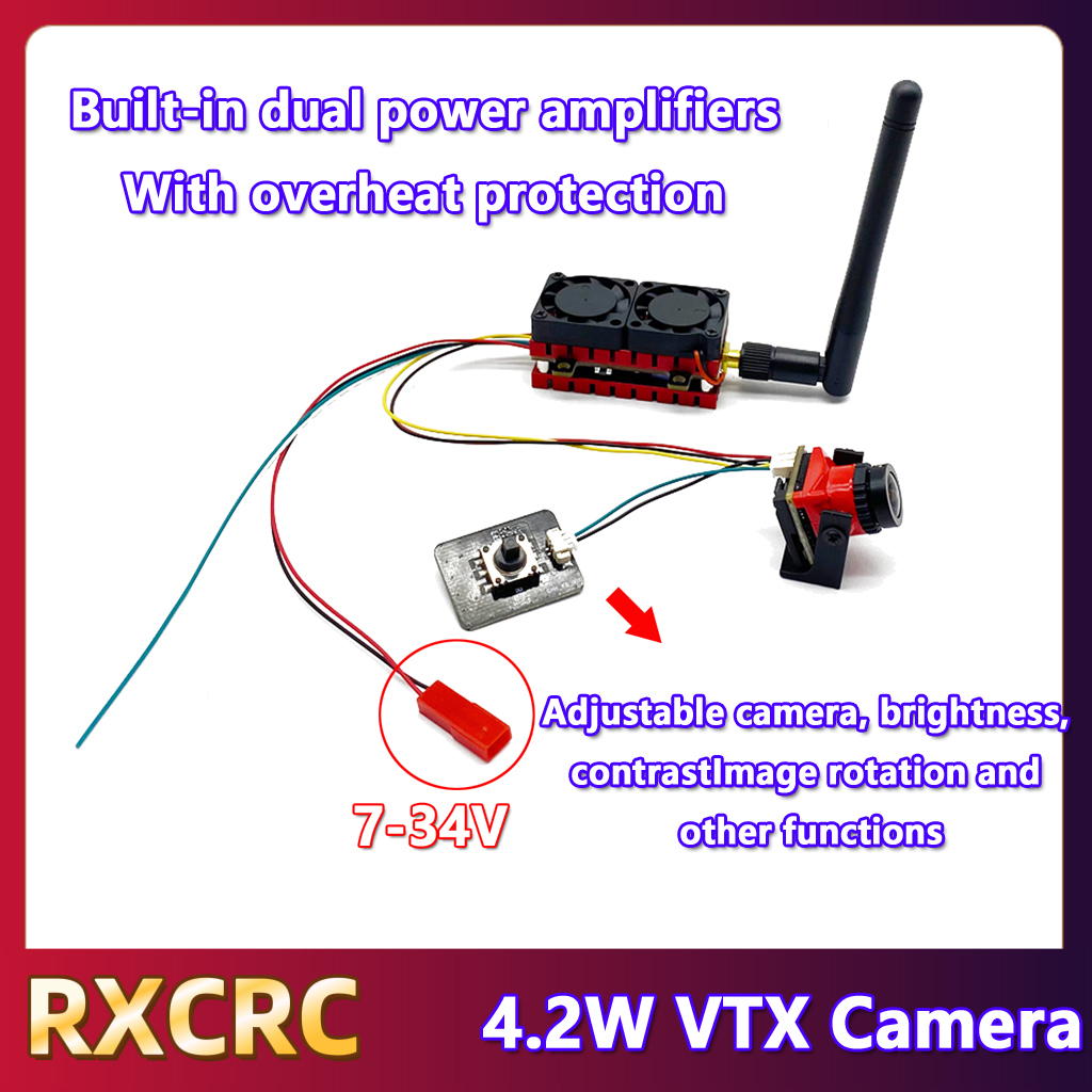 RXCRC 5.8G 48CH 4.2W High Powe - Drone Camera のレビューと価格
