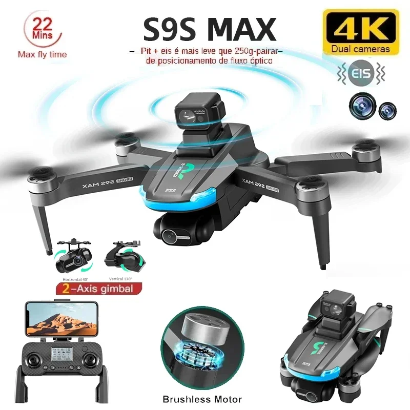 NEW S9S MAX MINI Drone 4K 2-Ax - Drone Gimbal のレビューと価格