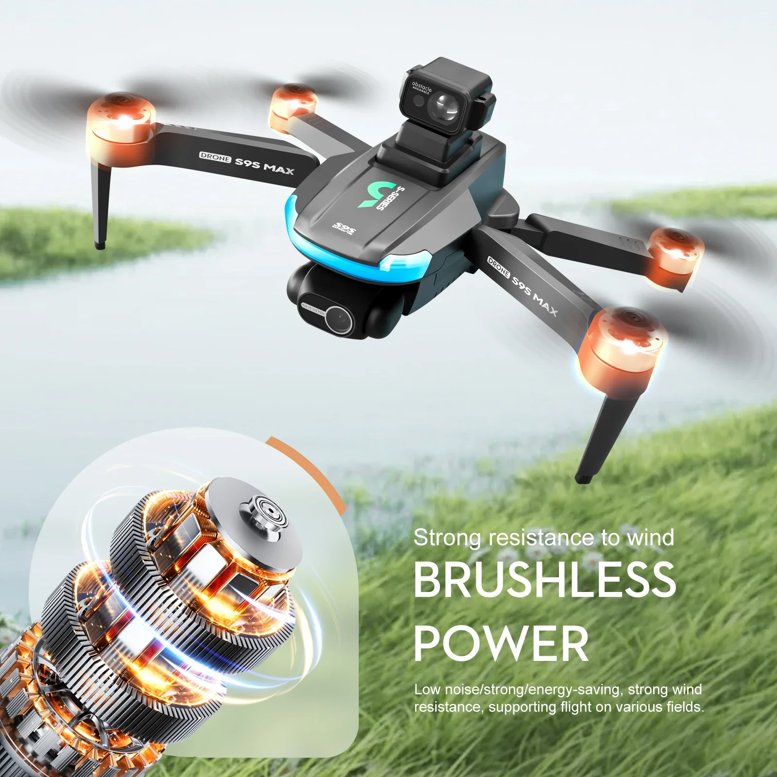 NEW S9S MAX MINI Drone 4K 2-Ax - Drone Gimbal のレビューと価格