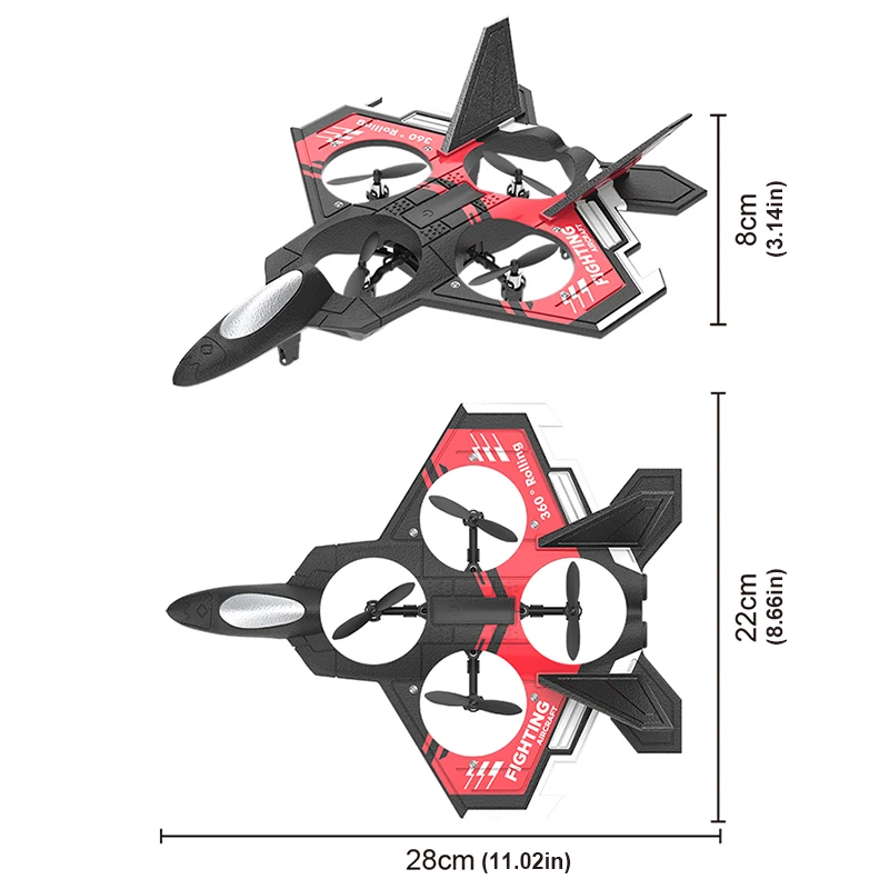 S98 RC Foam Stunt Aircraft Toy - Drone Led Light のレビューと価格