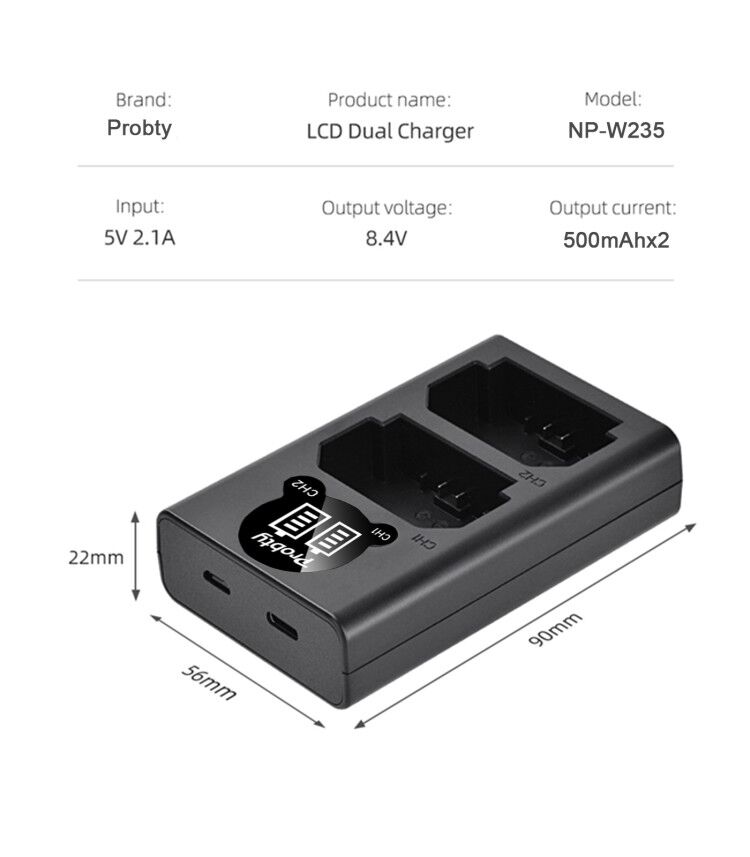 2200mAh NP-W235 NP W235 Batter - Drone Camera のレビューと価格