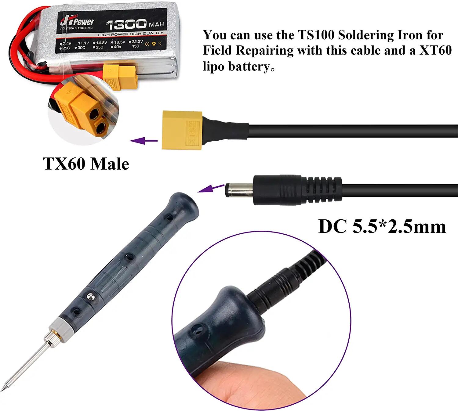XT60 Adapter Cable XT60 Male t - Drone Compass のレビューと価格