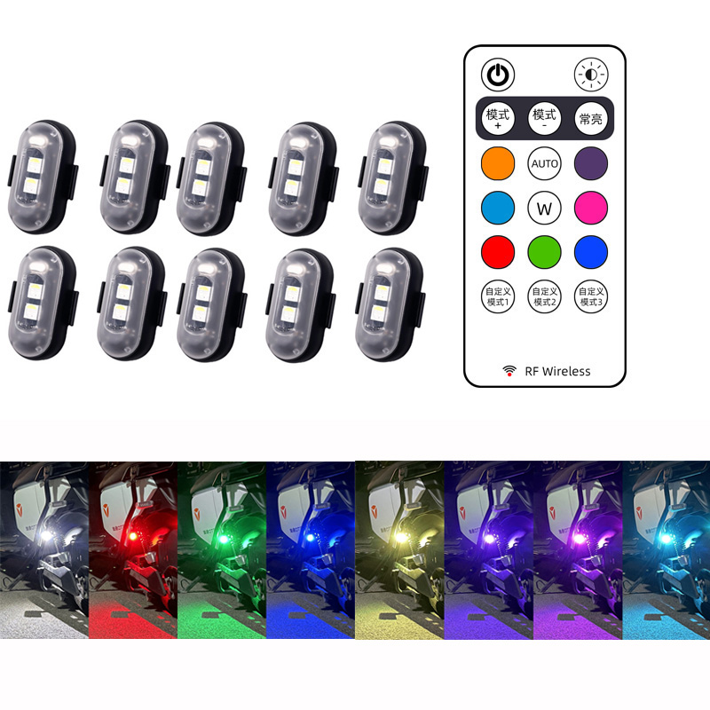 10x 4x 8Colors Wireless LED Dr - Drone Led Light のレビューと価格
