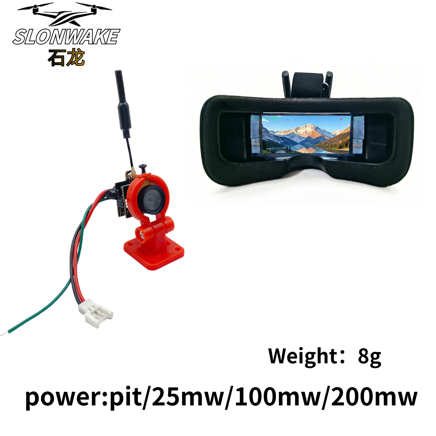 Slonwake 5.8G 48CH 200mW FPV D - Drone Camera のレビューと価格