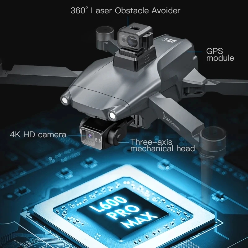 L600 PRO MAX GPS Drone Profess - Drone Gimbal のレビューと価格