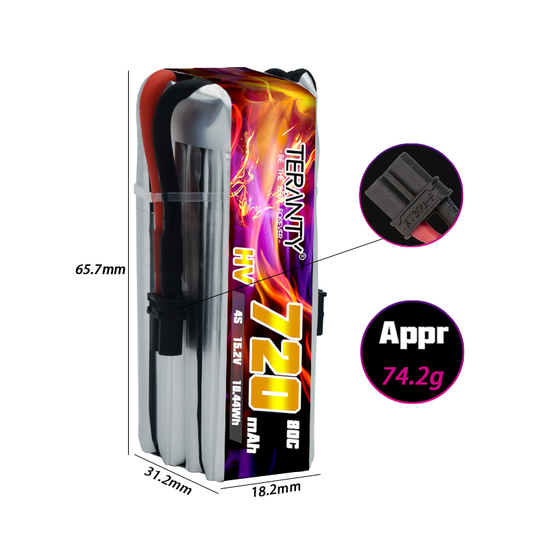 TERANTY 720mAh 4S 15.2V HV Lip - Drone Battery のレビューと価格