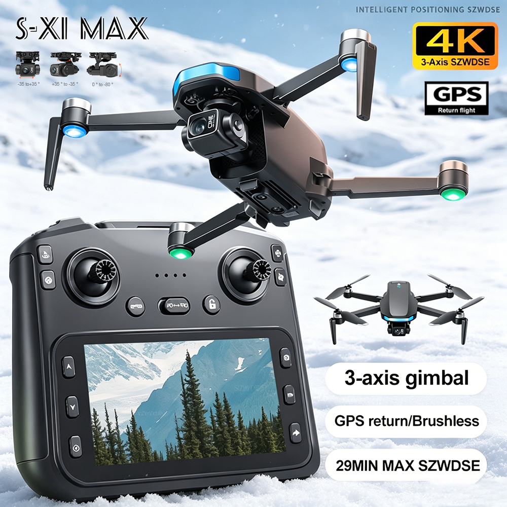 New S-X1 MAX Drone GPS 8K Prof - Drone Gimbal のレビューと価格