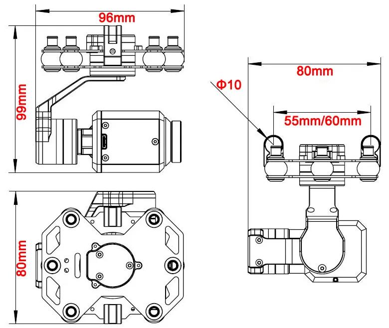 Tarot TL3T20 3-axis Gimbal 640 - Drone Gimbal のレビューと価格