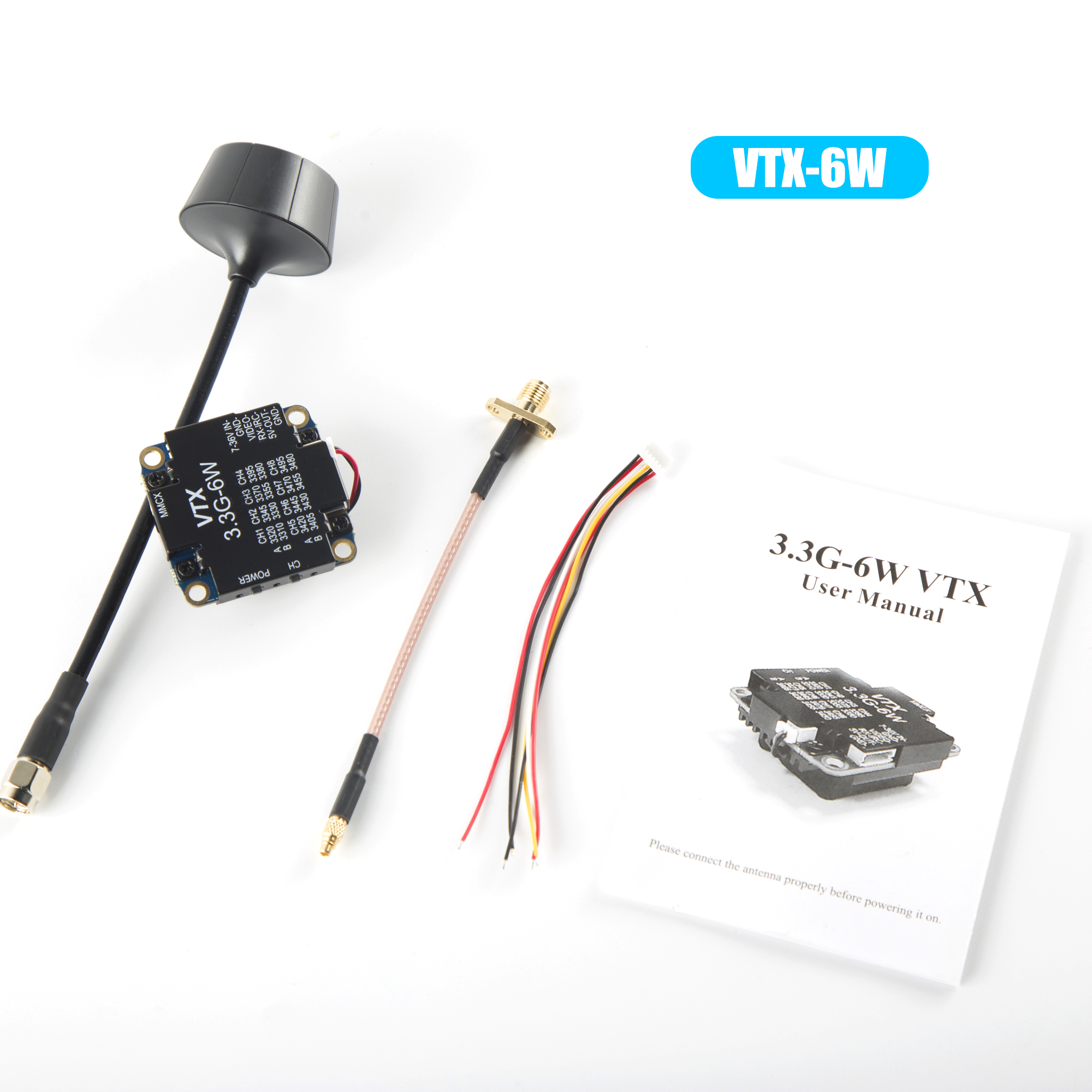 FPV Video Transmitter 3.3G 6W  - Drone Transmitter のレビューと価格
