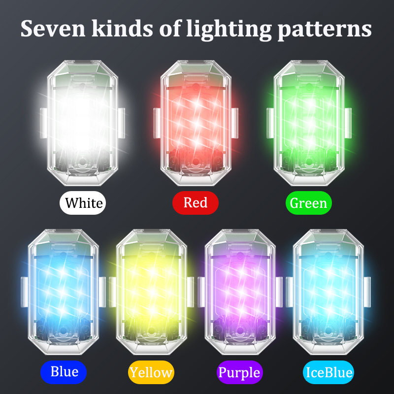 1/2/4pcs Wireless LED Drone St - Drone Led Light のレビューと価格